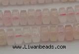 CRB401 15.5 inches 5*8mm rondelle rose quartz beads wholesale