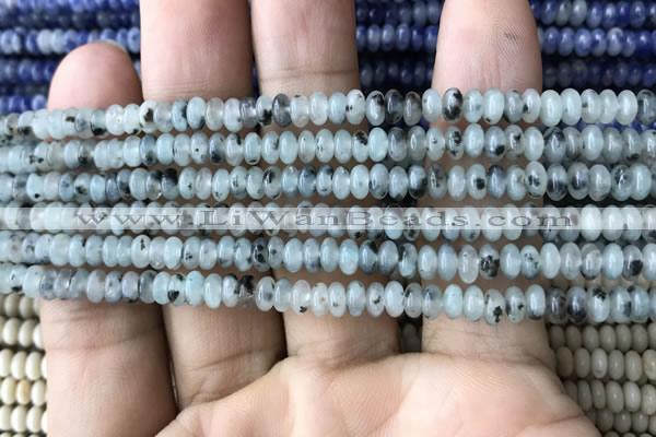 CRB4012 15.5 inches 2.5*4.5mm rondelle sesame jasper beads wholesale