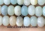 CRB4036 15.5 inches 4*6mm rondelle amazonite beads wholesale