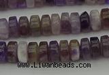 CRB404 15.5 inches 5*8mm rondelle amethyst gemstone beads