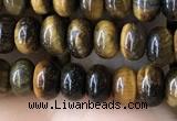 CRB4044 15.5 inches 4*6mm rondelle yellow tiger eye beads wholesale