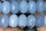 CRB4114 15.5 inches 5*8mm faceted rondelle candy jade beads