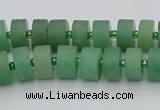 CRB473 15.5 inches 6*10mm tyre green aventurine beads wholesale