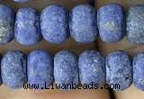 CRB5025 15.5 inches 4*6mm rondelle matte lapis lazuli beads wholesale