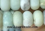 CRB5070 15.5 inches 5*8mm rondelle matte amazonite beads wholesale