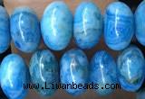 CRB5302 15.5 inches 4*6mm rondelle blue crazy lace agate beads