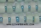 CRB531 15.5 inches 6*10mm tyre Chinese amazonite beads wholesale