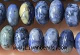 CRB5318 15.5 inches 4*6mm rondelle dumortierite beads wholesale