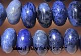 CRB5319 15.5 inches 4*6mm rondelle blue dumortierite beads