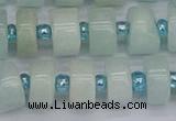 CRB532 15.5 inches 6*12mm tyre Chinese amazonite beads wholesale