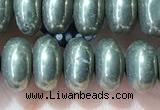 CRB5351 15.5 inches 5*8mm rondelle pyrite beads wholesale