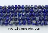 CRB5629 15.5 inches 6*9mm – 9*10mm faceted rondelle lapis lazuli beads