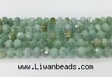 CRB5650 15.5 inches 5*8mm-6*10mm faceted rondelle jade beads wholesale