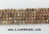 CRB5651 15.5 inches 5*8mm-6*10mm faceted rondelle moonstone beads wholesale