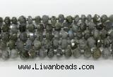 CRB5652 15.5 inches 5*8mm-6*10mm faceted rondelle labradorite beads wholesale