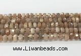 CRB5657 15.5 inches 6*10mm-7*11mm faceted rondelle moonstone beads wholesale