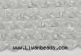 CRB5687 15 inches 4*4mm white crystal beads wholesale