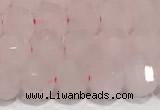 CRB5696 15 inches 6*6mm rose quartz beads wholesale