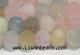 CRB5697 15 inches 6*6mm morganite beads wholesale