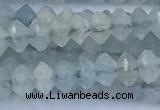 CRB5742 15 inches 2*3mm faceted aquamarine beads