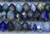 CRB5762 15 inches 2*3mm faceted lapis lazuli beads