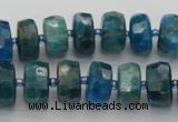 CRB589 15.5 inches 6*10mm faceted rondelle apatite beads