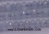 CRB711 15.5 inches 2.5*4mm faceted rondelle aquamarine beads