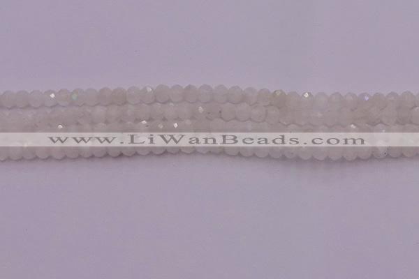 CRB712 15.5 inches 3*4mm faceted rondelle white moonstone beads