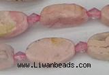 CRC1011 15.5 inches 8*16mm oval rhodochrosite gemstone beads