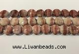 CRC1070 15.5 inches 20mm flat round rhodochrosite beads