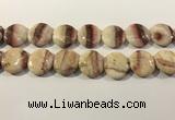 CRC1071 15.5 inches 25mm flat round rhodochrosite beads