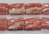 CRC109 15.5 inches 15*20mm rectangle natural argentina rhodochrosite beads