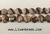 CRC1092 15.5 inches 25*25mm heart rhodochrosite beads wholesale