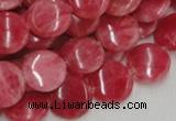 CRC11 16 inches 12mm coin rhodochrosite gemstone beads wholesale