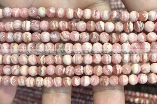 CRC1156 15.5 inches 5mm round rhodochrosite gemstone beads