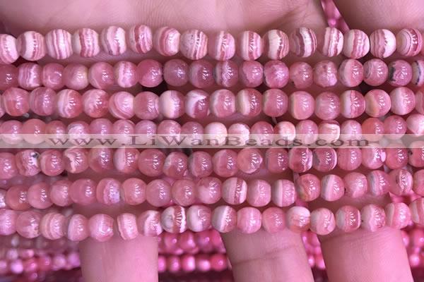 CRC1158 15.5 inches 5mm round rhodochrosite gemstone beads