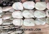 CRC1167 20*28mm - 22*30mm twisted & faceted freeform rhodochrosite beads