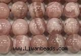 CRC1187 15.5 inches 7mm round Argentina rhodochrosite beads