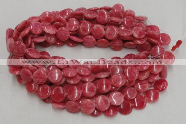 CRC12 16 inches 18mm coin rhodochrosite gemstone beads wholesale