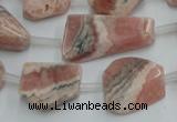 CRC160 15.5 inches 8*10mm - 13*20mm nuggets Argentina rhodochrosite beads