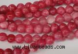 CRC18 15.5 inches 6mm round dyed rhodochrosite gemstone beads