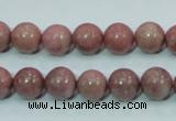 CRC203 16 inches 10mm round rhodochrosite gemstone beads wholesale