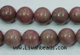 CRC204 16 inches 12mm round rhodochrosite gemstone beads wholesale