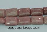 CRC206 16 inches 10*14mm rectangle rhodochrosite gemstone beads