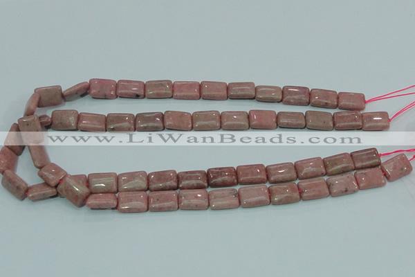 CRC206 16 inches 10*14mm rectangle rhodochrosite gemstone beads