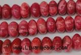 CRC21 15.5 inches 7*11mm rondelle dyed rhodochrosite gemstone beads