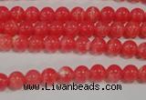 CRC501 15.5 inches 6mm round synthetic rhodochrosite beads