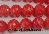 CRC515 15.5 inches 14mm faceted round synthetic rhodochrosite beads