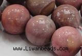 CRC57 15.5 inches 22mm round rhodochrosite gemstone beads wholesale