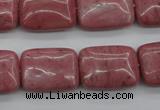 CRC701 15.5 inches 15*20mm rectangle rhodochrosite beads wholesale